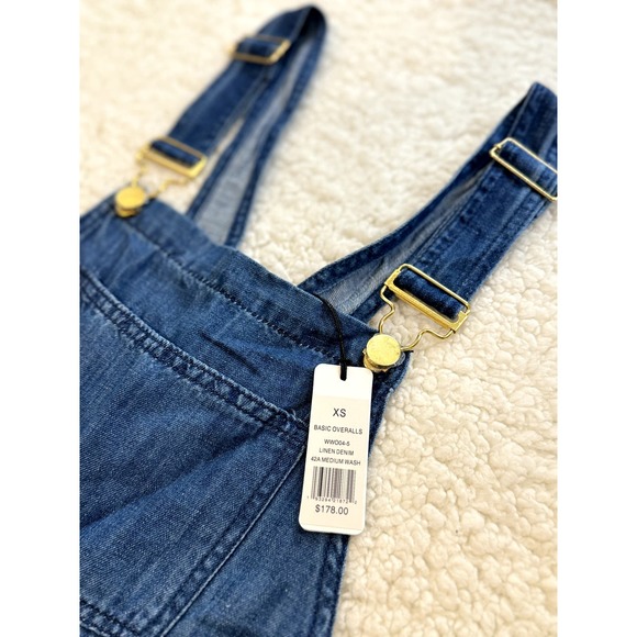 NWT Revolve I WeWoreWhat Basic Overalls Cotton/Linen Denim - Picture 6 of 6